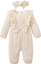 Happy Town Baby Girl Romper Infant Fall Winter Clothes Ruffle Sweater Long by HappyTown