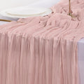 Socomi 4pcs Pink Table Runner Spring Easter Cheesecloth Table Runner 170 inch by Socomi