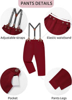 nilikastta Toddler Boy Outfit Boy Suit Boy Dress Shirt - Image 3