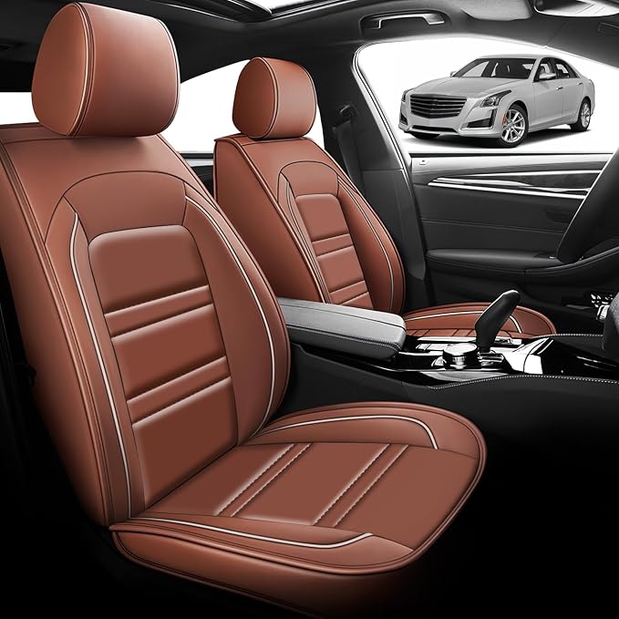 Seat Cover for Cadillac cts 2003-2019 | Car Seat Covers Front Seats, Waterproof - Image 2