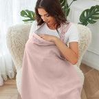 Muslin Nursing Cover for Baby Breastfeeding, Breathable 100% Cotton - Image 4