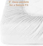 2 Pack Muslin Fitted Crib Sheets - Image 5