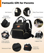 Backpack Diaper Bag, Stylish Waterproof Baby Diaper Bags - Image 4