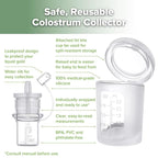 haakaa Colostrum Collectors 2ml/6pcs & Lidded Feeding Cup 25ml/1pc Set - Image 4