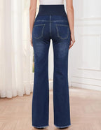 GLAMIX Women's Stretch Maternity Bootcut Jeans - Image 5