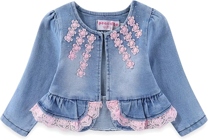 Peacolate 6M-4Years Spring Fall Baby Girls Clothing Set 3pcs Long Sleeve Dress - Image 3