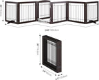 Vantas Folding Pet Gate 144" Wide, Freestanding Wire Pet Gate, Pet Puppy Safety - Image 6