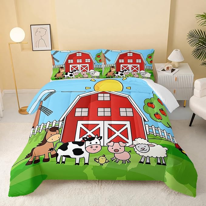 QOOMO Farm Animals Comforter Set by QOOMOHOME