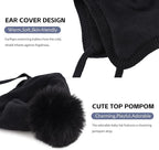 JANGANNSA Basic Winter Baby Boys Beanie Pompom Knitted Girls Hat Kids Earflap - Image 4