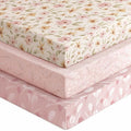 Baby Crib Sheets for Boys Girls, Breathable Soft Microfiber Baby Sheet Pink by Unnivoll