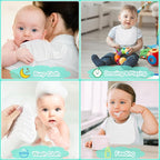 Accmor Muslin Baby Drool Bibs 6 Pack Baby Bandana Drool Bibs Soft Cotton Baby - Image 6