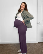 G4Free BareFeel Maternity Dress Yoga Pants Over The Belly Stretchy Work Slack - Image 6