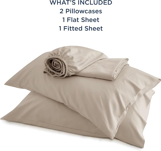 Bedsure Queen Sheet Set, Rayon Derived from Bamboo, Cooling Sheets, Breathable - Image 6