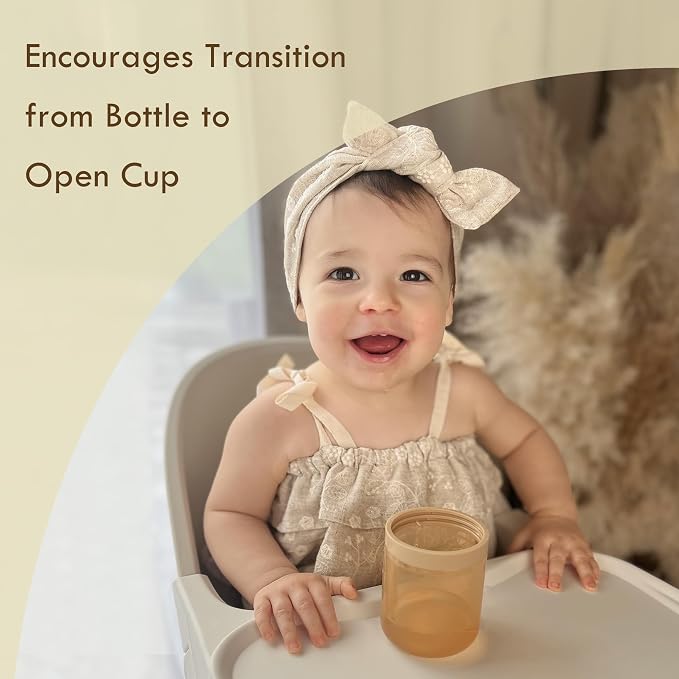 Moonkie Baby Training Cup Silicone Straw Cup | BPA-Free Drop-Proof Sippy Cups - Image 6