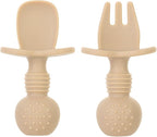 6 Pack Baby Spoons and Forks Set, Silicone First Stage Self Feeding Infant - Image 6
