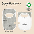 KeaBabies 8-Pack Baby Bibs for Boys, Girls - Image 3