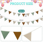 Oudain 15.5 ft Pennant Banner Flags, Each 7.75 ft - Image 2