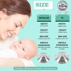 Silver Nipple Shields for Breastfeeding Newborn & A Breastfeeding Essential by - Image 8