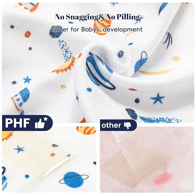 PHF Warm Micro-Fleece Baby Sleep Sack 0-6 Months, Soft Baby Wearable Blanket - Image 3