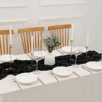 DOLOPL Black Cheesecloth Table Runner 13.3ft Boho Gauze Cheese Cloth Table - Image 4