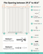 COMOMY 42" Extra Tall Baby Gate - Image 8