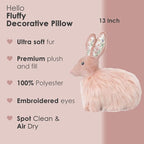 MON AMI Fluffy Bunny Décor Pillow, Soft & Cuddly Plush, Premium Throw Pillow - Image 2