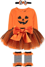 Baby Girl Holiday Outfit 4-Piece Set – Long Sleeve Bodysuit, Tutu Skirt & - Image 2