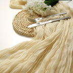 DOLOPL 8PCS Cream Cheesecloth Table Runner Bulk 13.3ft Boho Gauze Cheese Cloth - Image 2