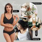 As Fairy Seamless Nursing Bras for Breastfeeding Soft Wireless Sleep Maternity - Image 6