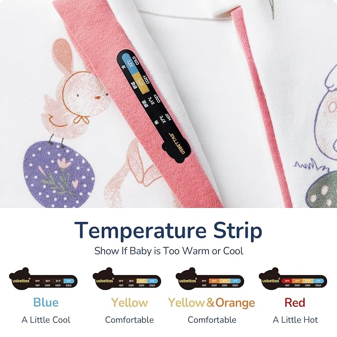 Baby Sleep Sack 12-18 Months, Cotton Detachable Long Sleeve Sleep Sack - Image 3