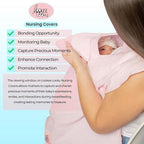 Muslin Nursing Cover for Baby Breastfeeding –Peekaboo Window -100% Breathable - Image 6