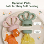 Bessentials Carrot Baby Fresh Fruit Food Feeder & 2 Pack Silicone Mesh Feeders - Image 4