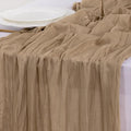 Socomi 4pcs Nude Coffee Table Runner Spring Easter Cheesecloth Table Runner 170 by Socomi