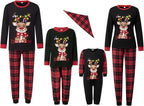 Awoscut Christmas Family Matching Pajamas Christmas Pjs Holiday Nightwear - Image 6