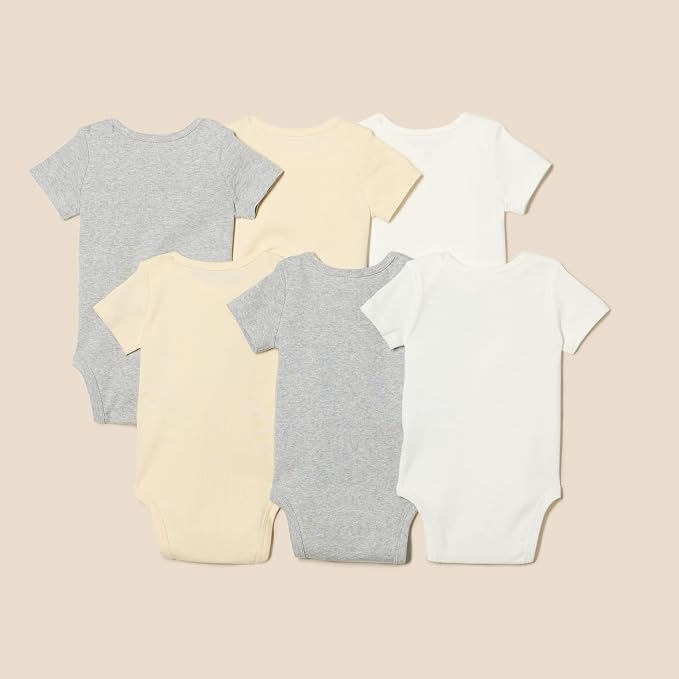Amazon Essentials Unisex Toddlers and Babies’ Short-Sleeve Bodysuits - Image 2