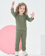 Mioglrie Toddler Baby Girl Clothes Fall Winter Sweatsuit Newborn Sweatshirt - Image 2
