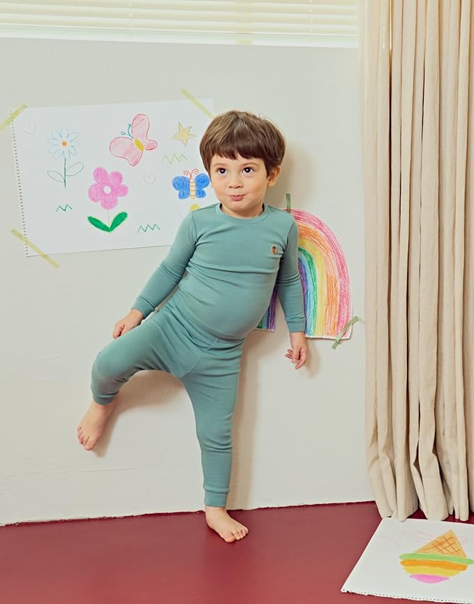 moimoln 6M-8Y Modal Cotton Solid Soft Breathable Baby Toddler Boys Girls Snug - Image 5