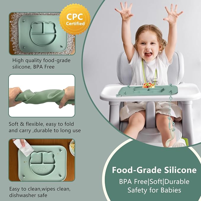 2 Pack Silicone Baby Placemats - Image 6