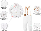 SANGTREE Boys Cotton Linen Suit Formal Set Baby Clothes Boy Gentleman Wedding - Image 2