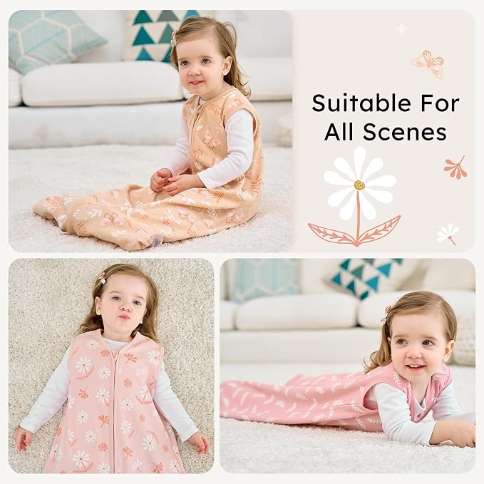 Baby Sleep Sack 6-12 months, 100% Cotton Sleeping Sack - Image 6