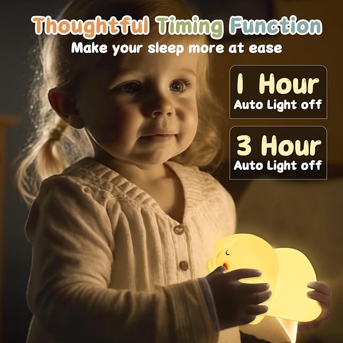 LOVERUIS Night Lights Squishy Light Bunny Colorful Night Light - Image 4
