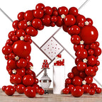 90pack Ruby Balloons Different Size 18/12/10/5 Inch Ruby Balloon Garland Arch by Voircoloria