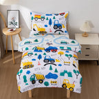 NTBED 4 Pieces Construction Toddler Bedding Set by NTBED