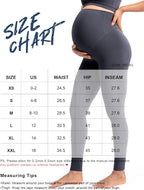 POSHDIVAH Women's Creamluxe Maternity Leggings 25"/28" Over The Belly Pregnancy - Image 2