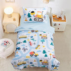NTBED 4 Pieces Construction Toddler Bedding Set by NTBED