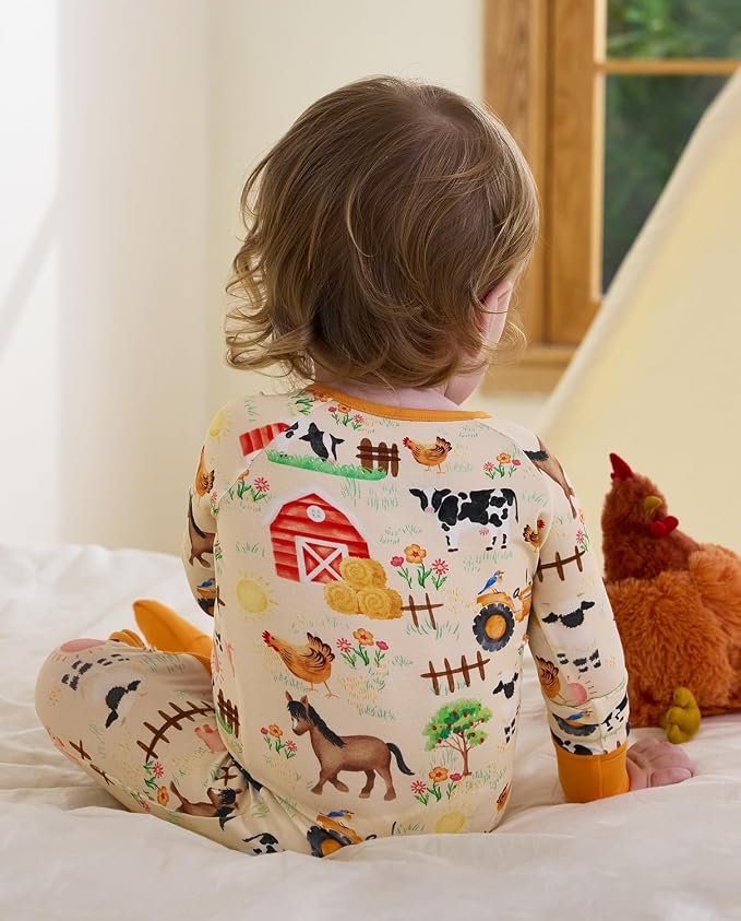 Bamboo Viscose Baby Convertible Footie Pajama, Zipper Pajamas - Image 3