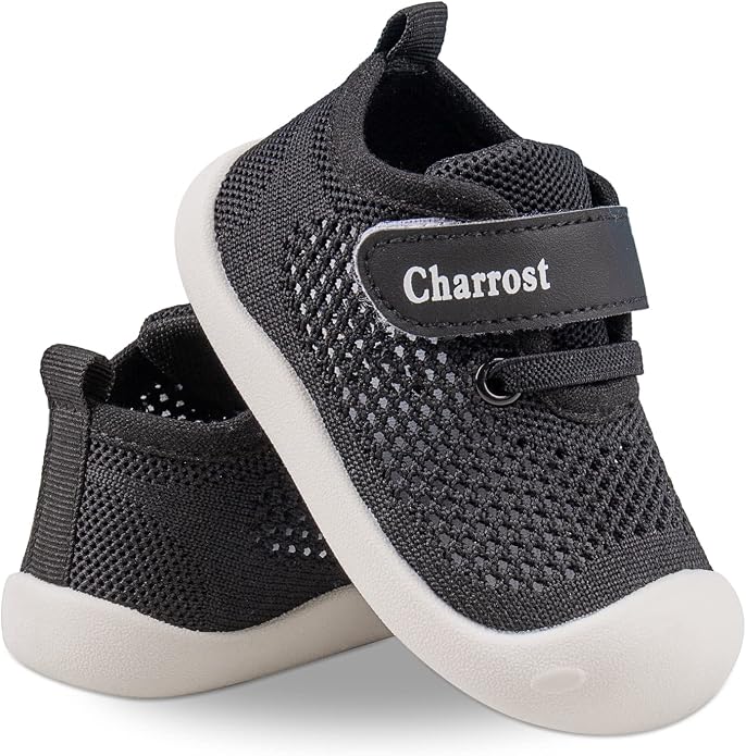 Baby Walking Shoes Toddler Girl Boy Soft Sole Breathable Cotton Canvas Shoes by Charrost
