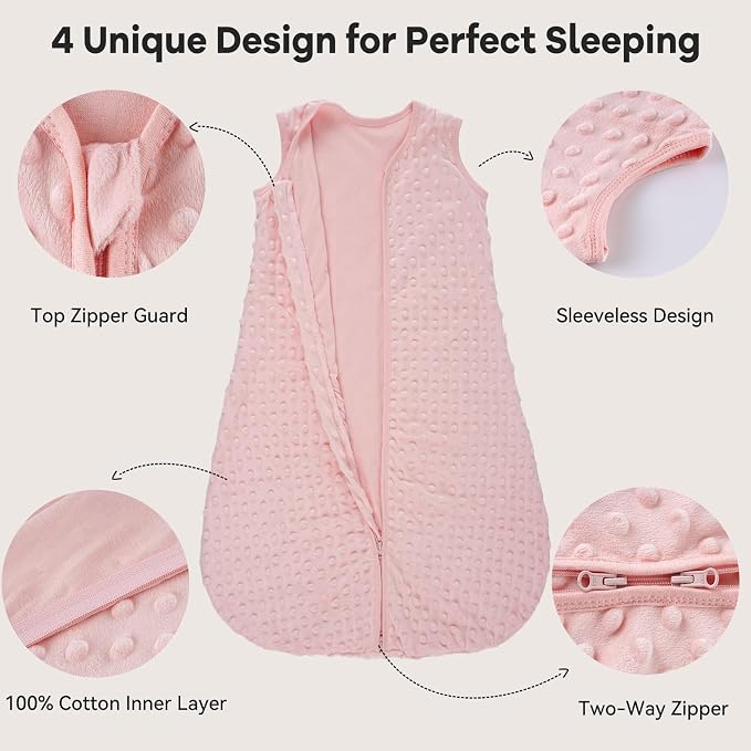 Fleece Baby Sleep Sack 0-6 Months - Image 3