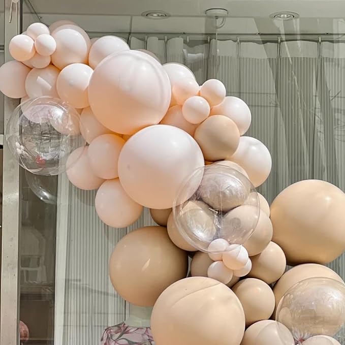 90pack Pastel Orange Balloons Different Size 18/12/10/5 Inch Orange Balloon - Image 3