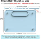 2 Pack Baby Silicone Mat, with Suction Base and 8 Stretchable Straps, Seposeve - Image 6
